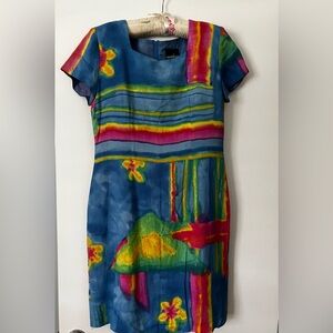 Positive Attitude Pastel Short Sleeved Pastel Colorful Dress